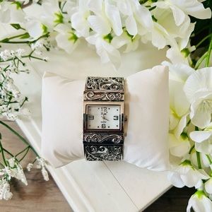 Silver Vivani Cuff Watch